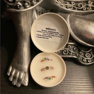 Bomb Party Autism Awareness ring “crown of Creativity” RBP5043 Size 9